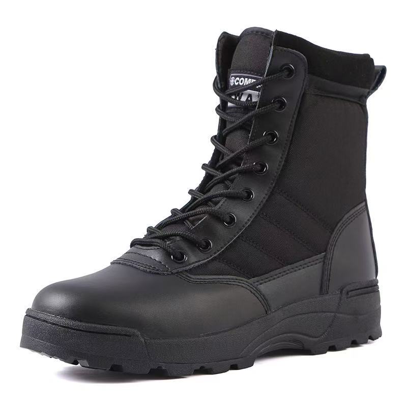 Black tac boots