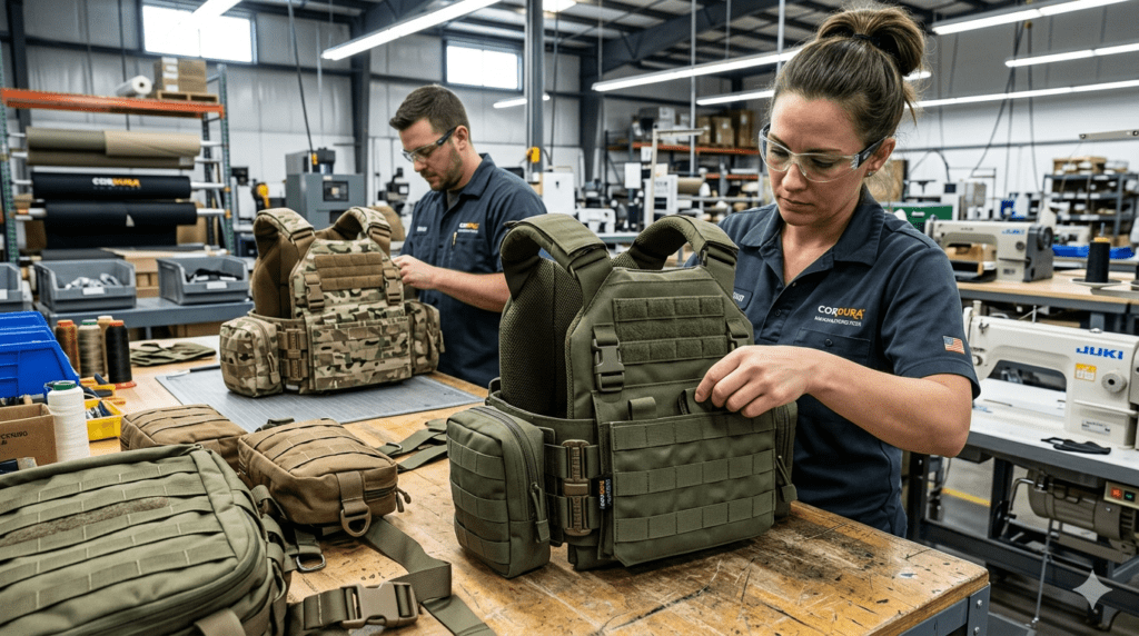 Custom MOLLE pouch manufacturer producing modular tactical storage pouches with military-grade materials