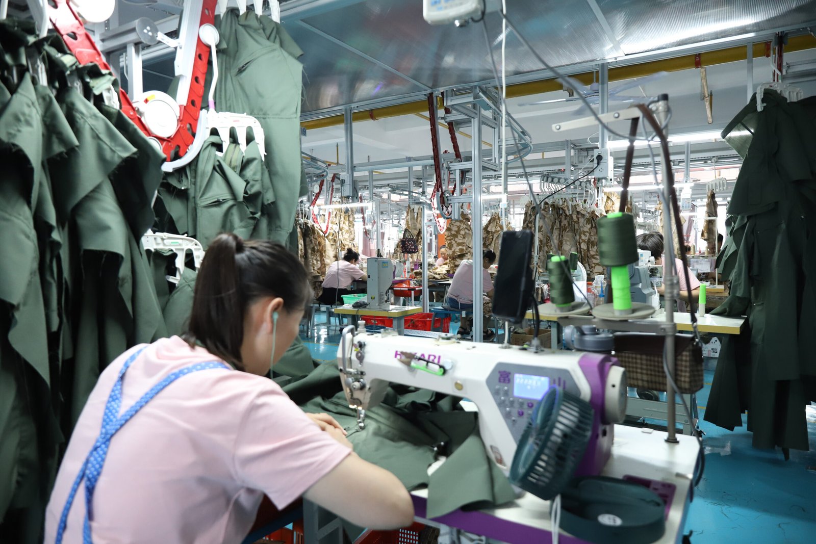 Clothing Production Line for tactical gear manufacturing