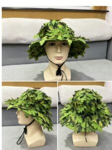 3D Leafy Camouflage Boonie Hat – Fresh Green OEM tactical gear product