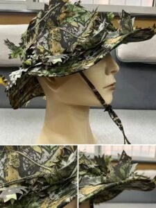 3D Leafy Camouflage Boonie Hat – Woodland Forest OEM tactical gear product
