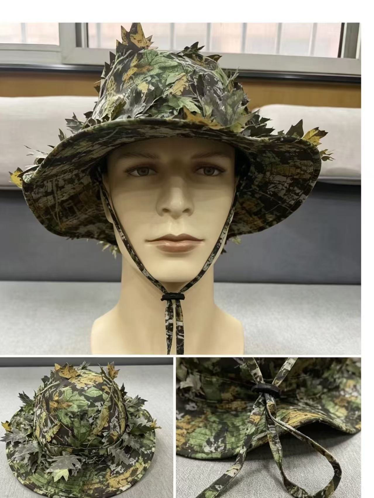 3D Leafy Camouflage Boonie Hat – Woodland Forest OEM tactical gear product