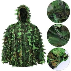 3D Leafy Camouflage Ghillie Suit Set – Woodland Green OEM tactical gear product