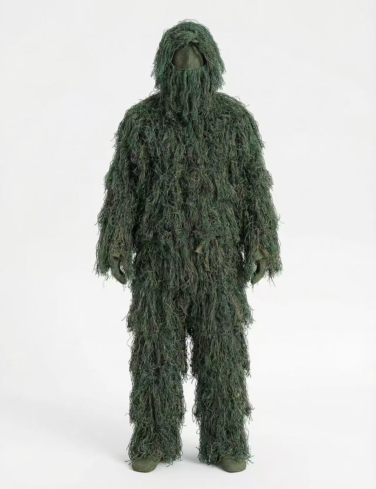 Full-Body 3D String Ghillie Suit – Woodland Green OEM tactical gear product