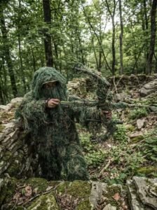 Full-Body 3D String Ghillie Suit – Woodland Green OEM tactical gear product