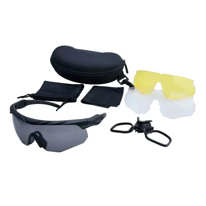 Interchangeable-Lens Tactical & Outdoor Glasses Set