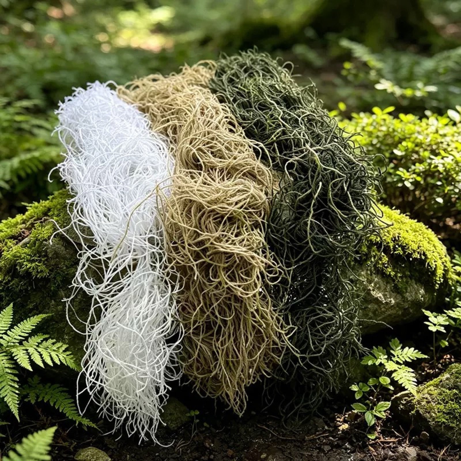 Individual ghillie yarn colors