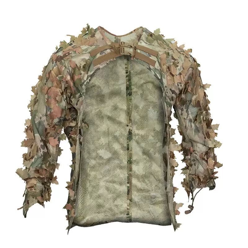 3D Leafy Camouflage Ghillie Coat & Cap Set OEM tactical gear product